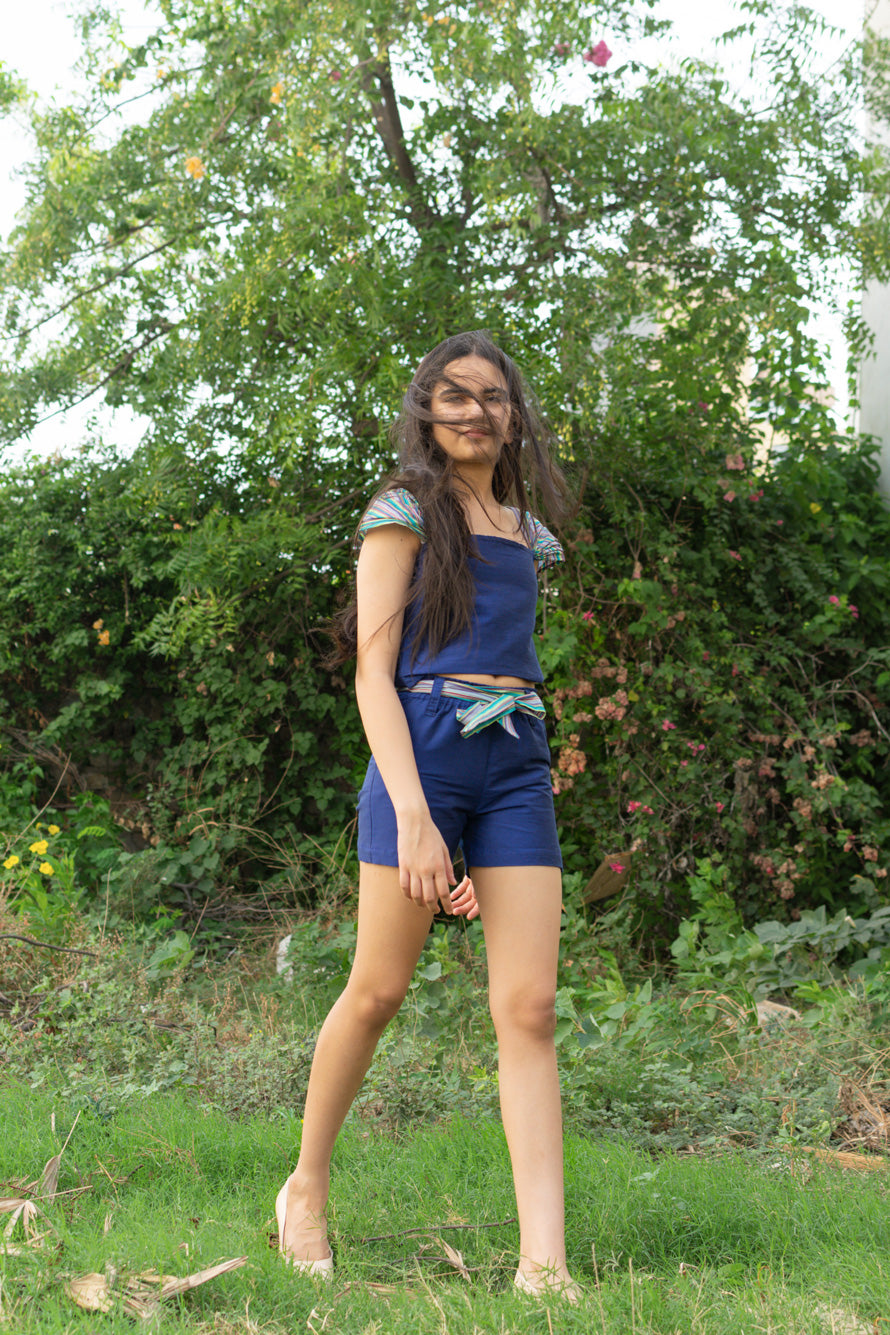 BLUE JAY SHORTS SET