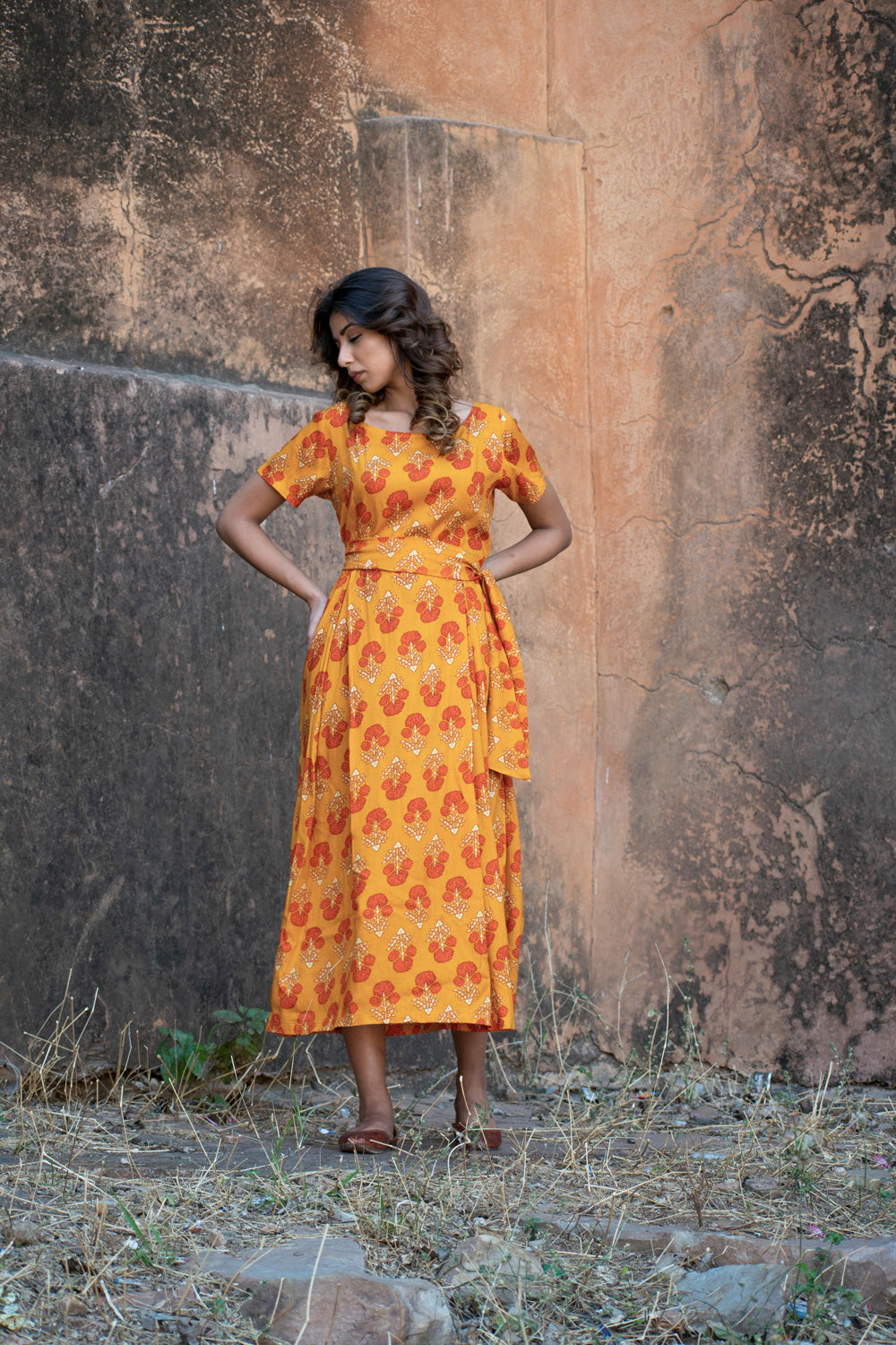 FLAME BOXED DRESS