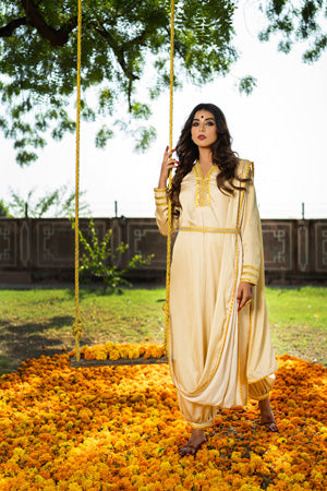IVORY DRAPE SUIT