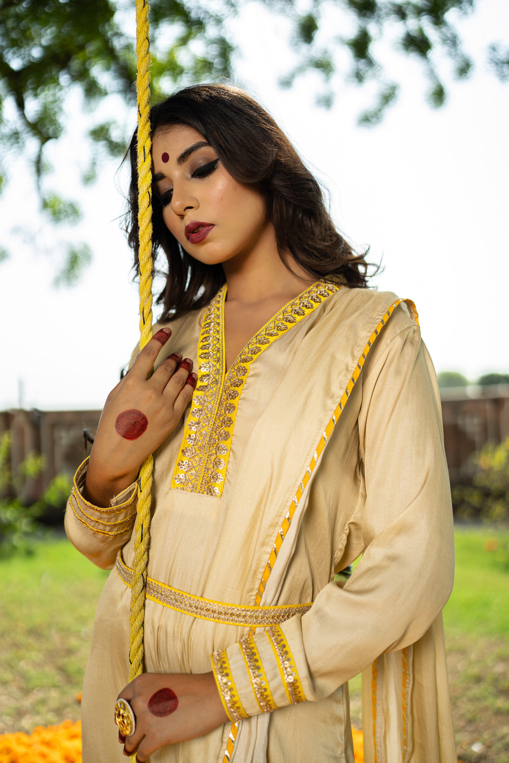 IVORY DRAPE SUIT