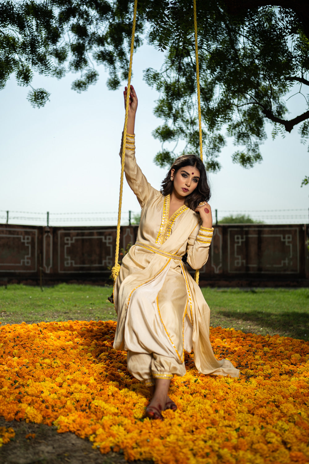 IVORY DRAPE SUIT