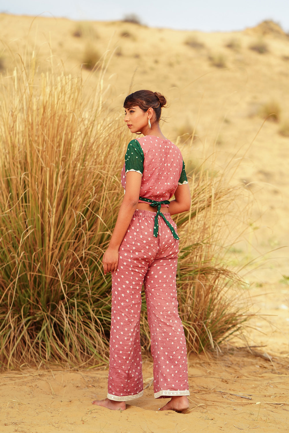 PEACHED WRAP SET