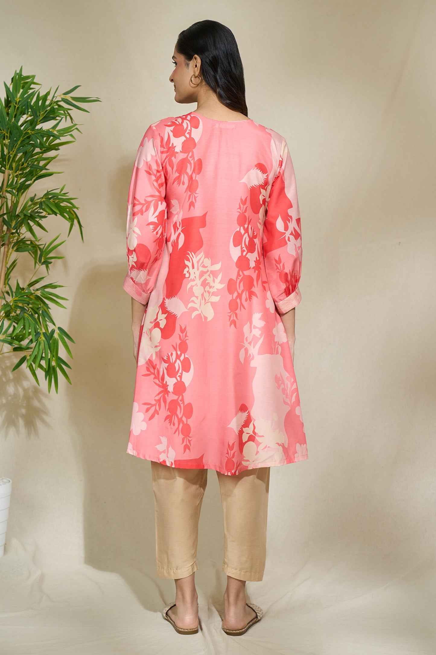 PEACH TUNIC SET