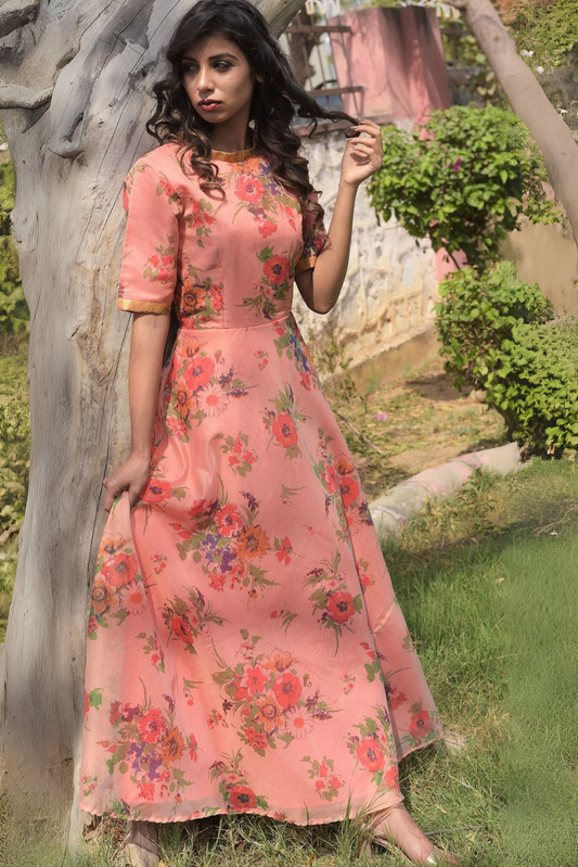 PEACH  DRESS