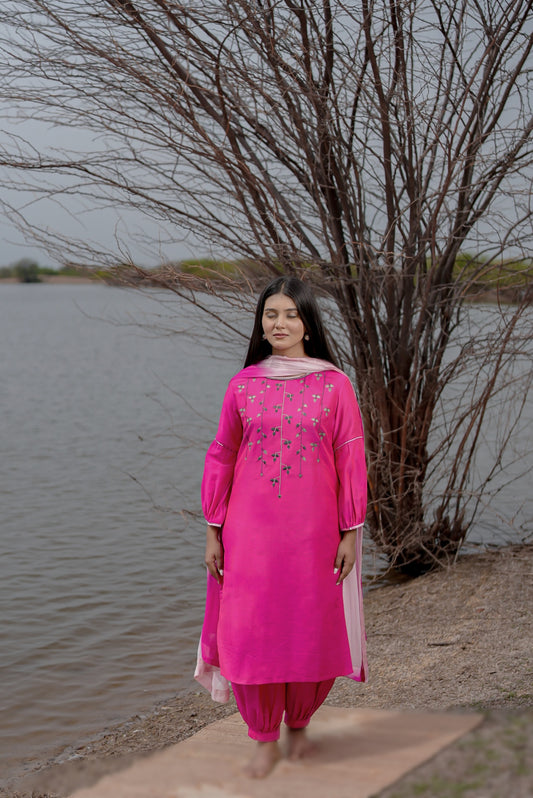 FUSCIA ROZAANA SET