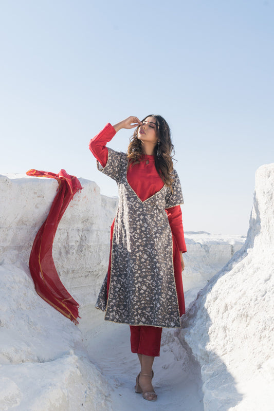 FUSION KURTA SET