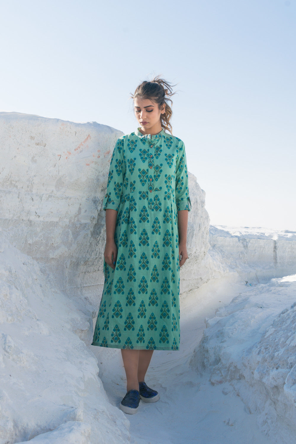 AQUA MOSS DRESS