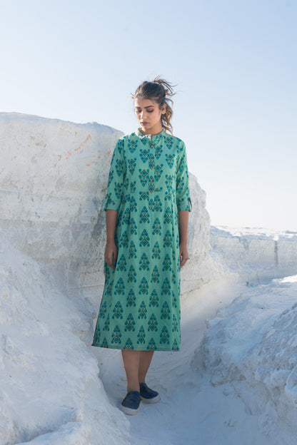 AQUA MOSS DRESS