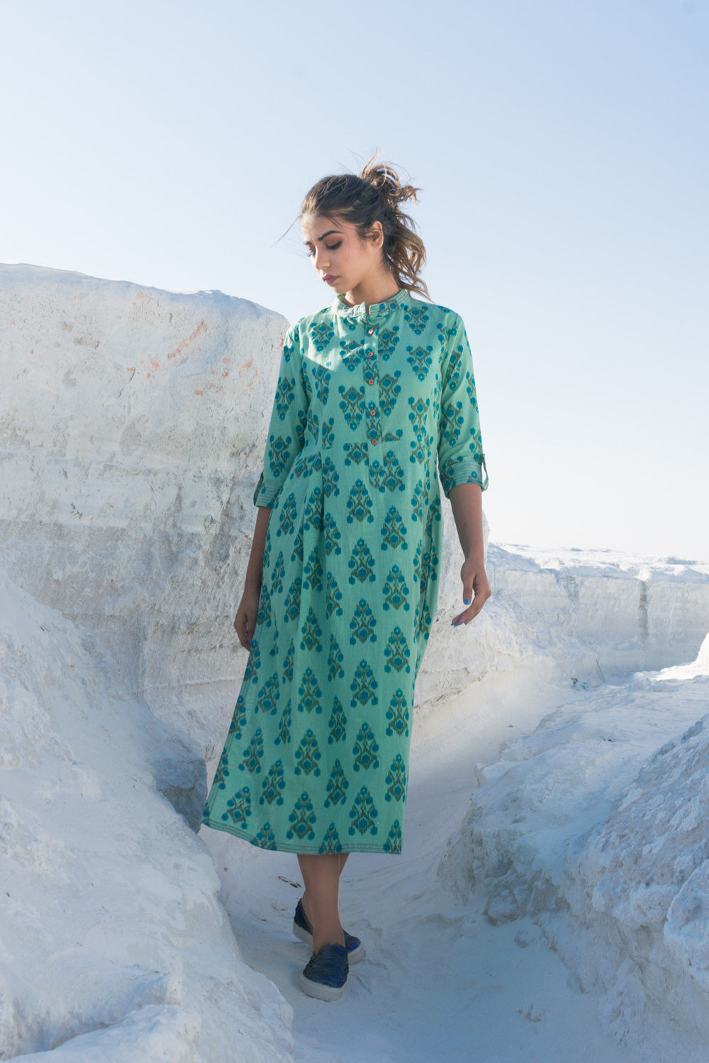 AQUA MOSS DRESS