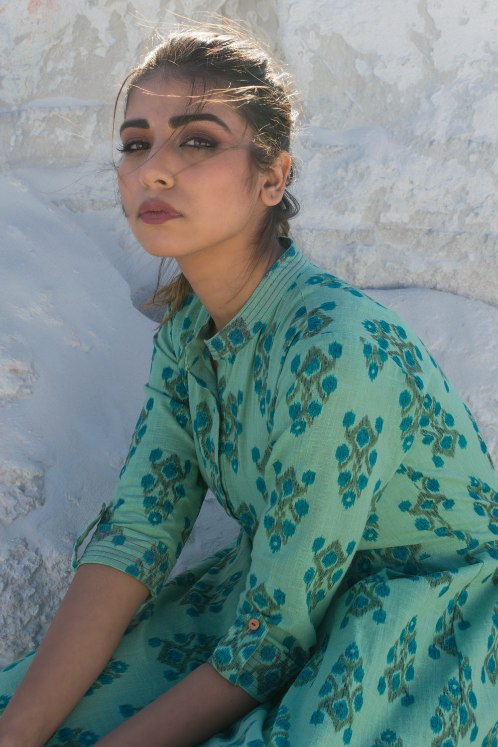 AQUA MOSS DRESS