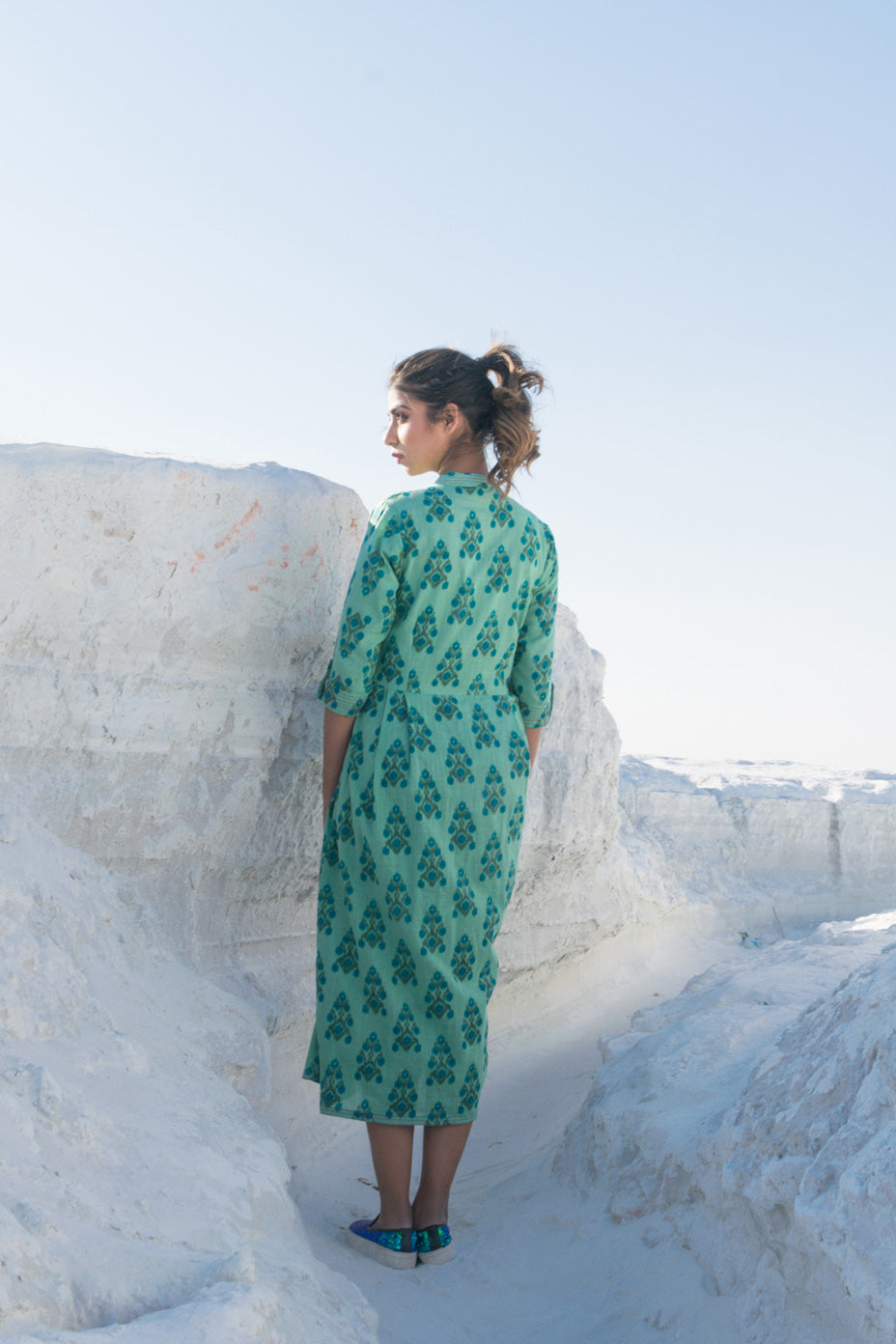AQUA MOSS DRESS