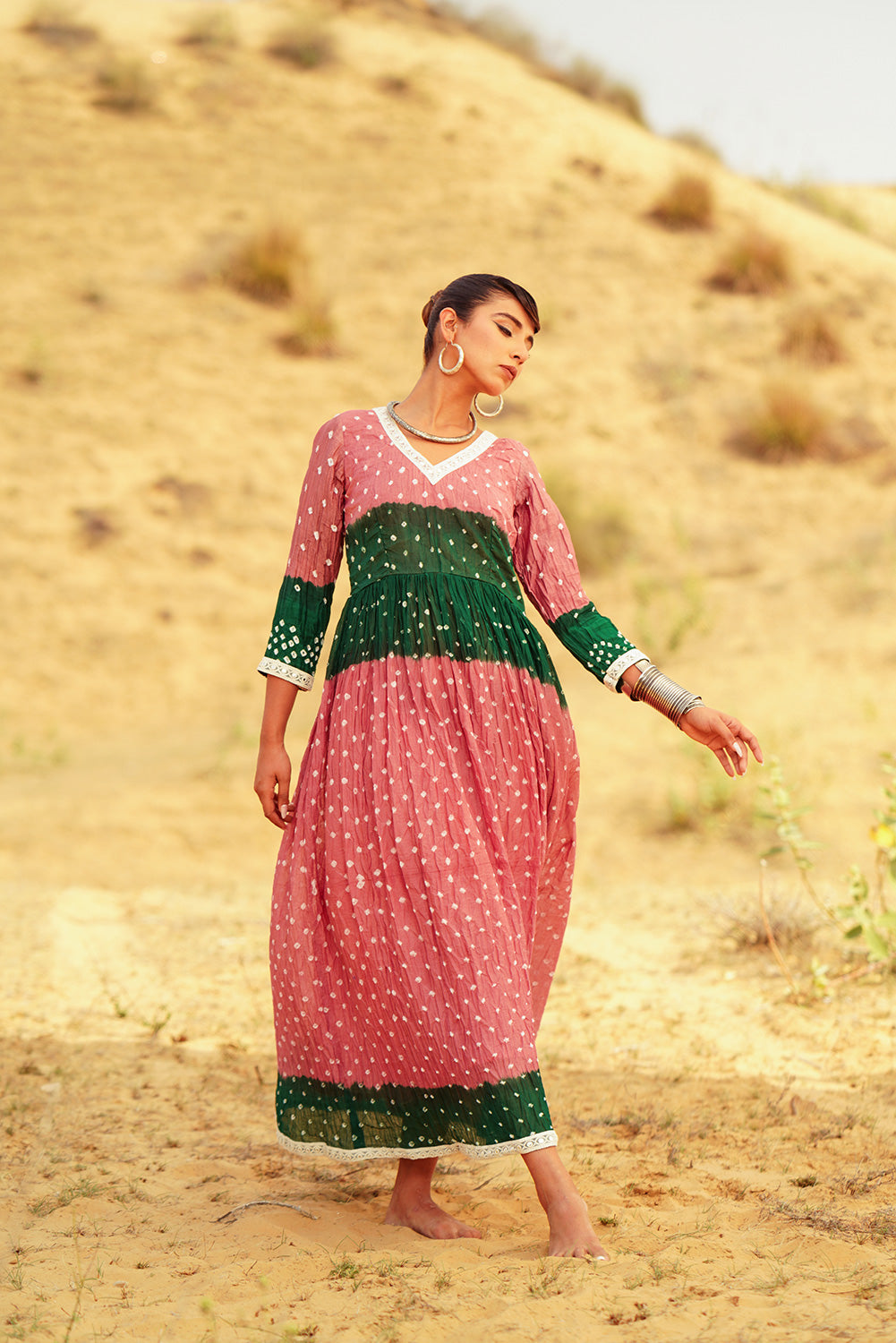 BLUSHED MOSS DRESS