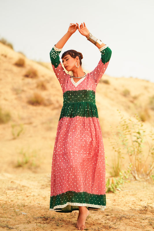 BLUSHED MOSS DRESS
