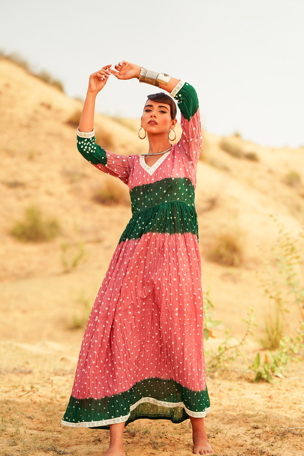 BLUSHED MOSS DRESS