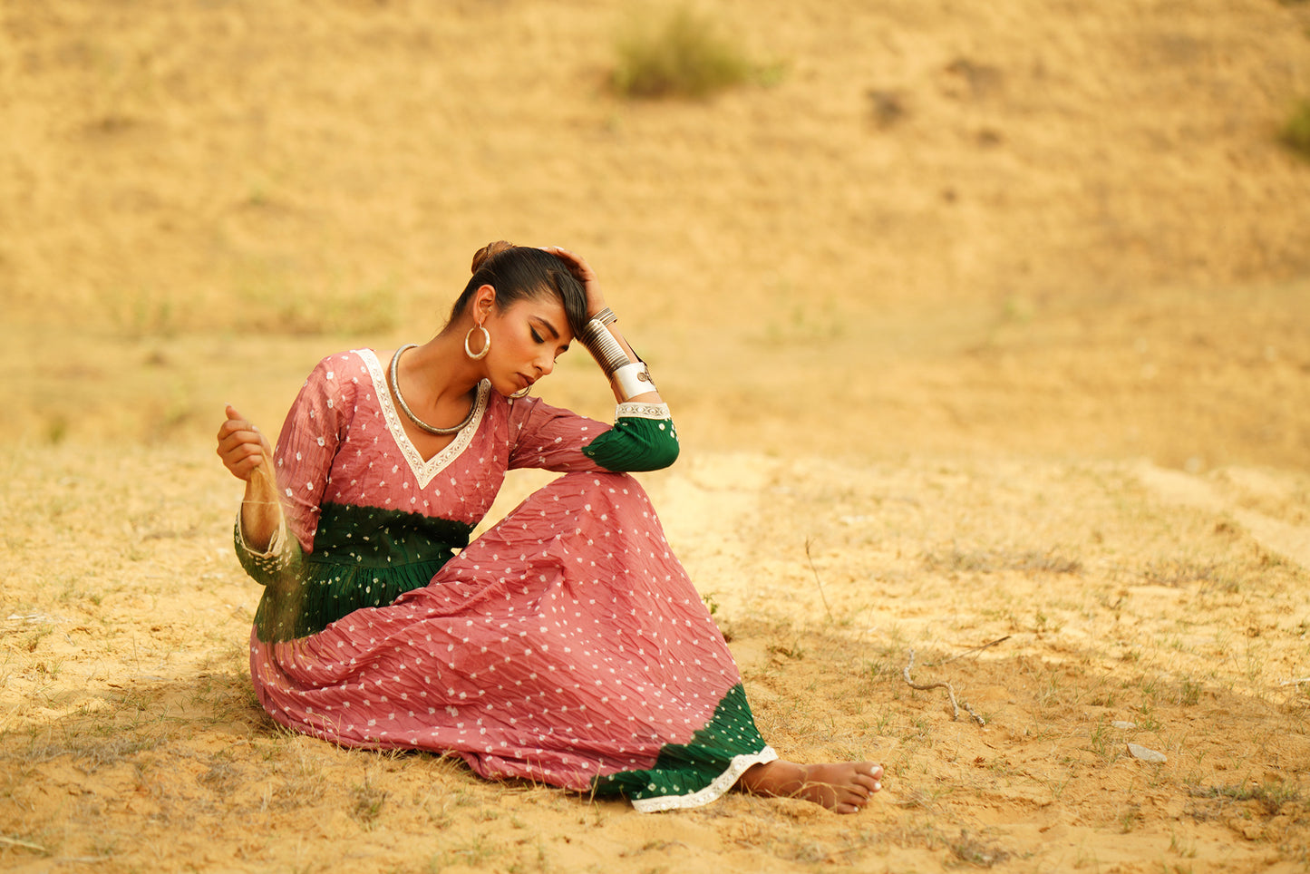 BLUSHED MOSS DRESS