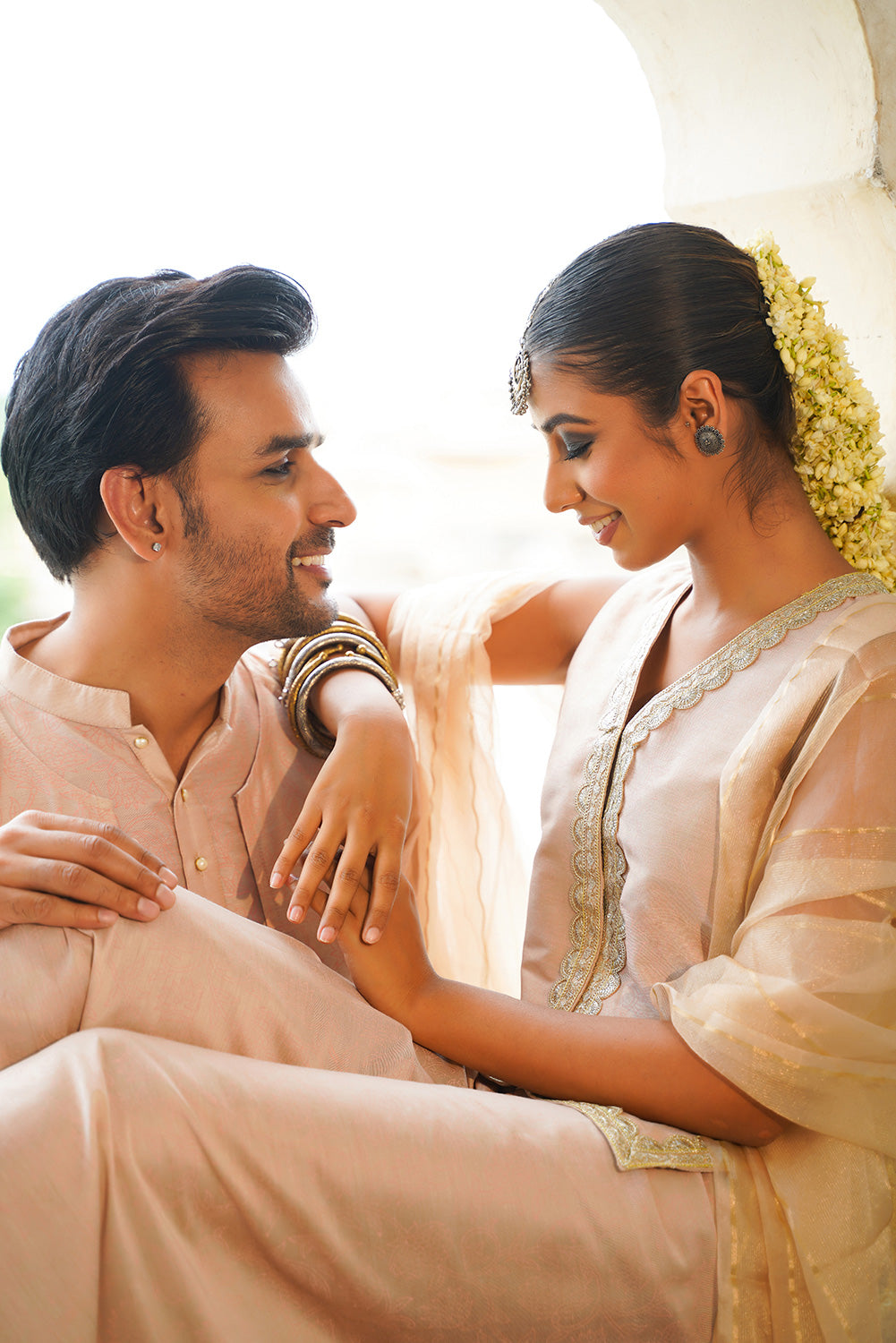 PEACH COUPLE SET – thehomeaffairjaipur