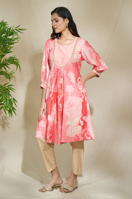 PEACH TUNIC SET