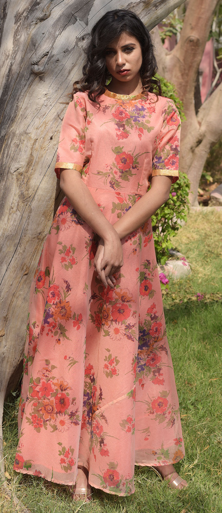 PEACH  DRESS
