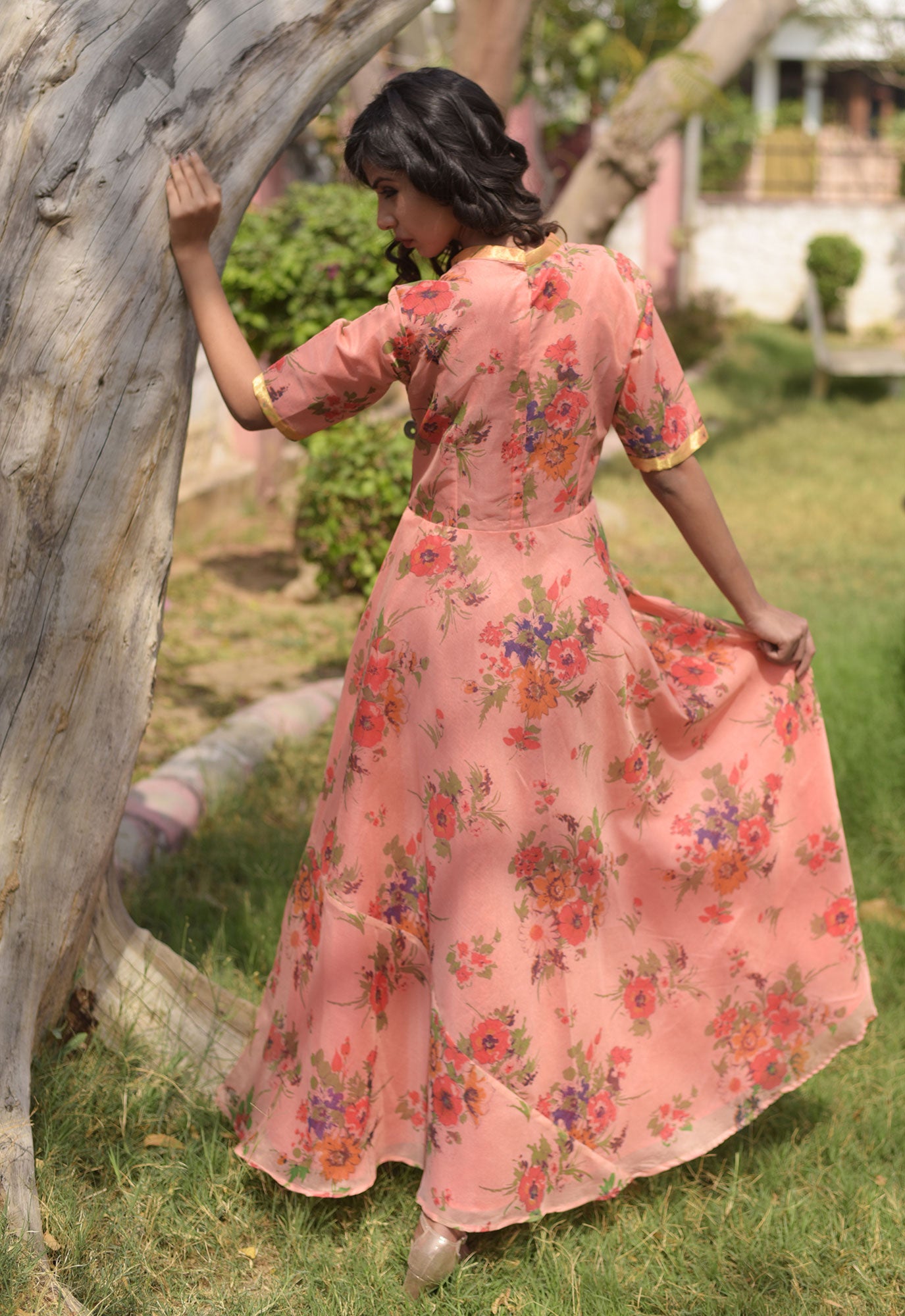 PEACH  DRESS
