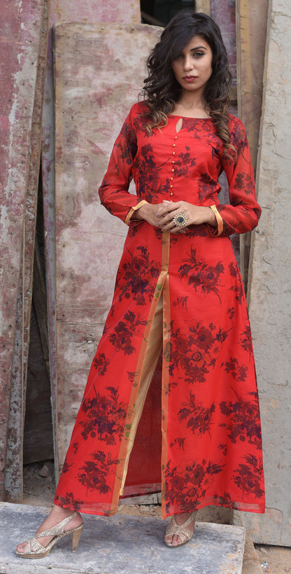 RED CAPE SET – thehomeaffairjaipur