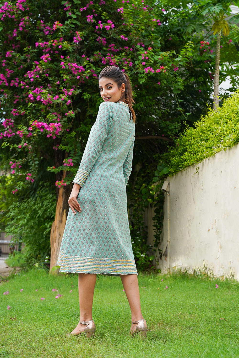 SEAGREEN GOTA DRESS